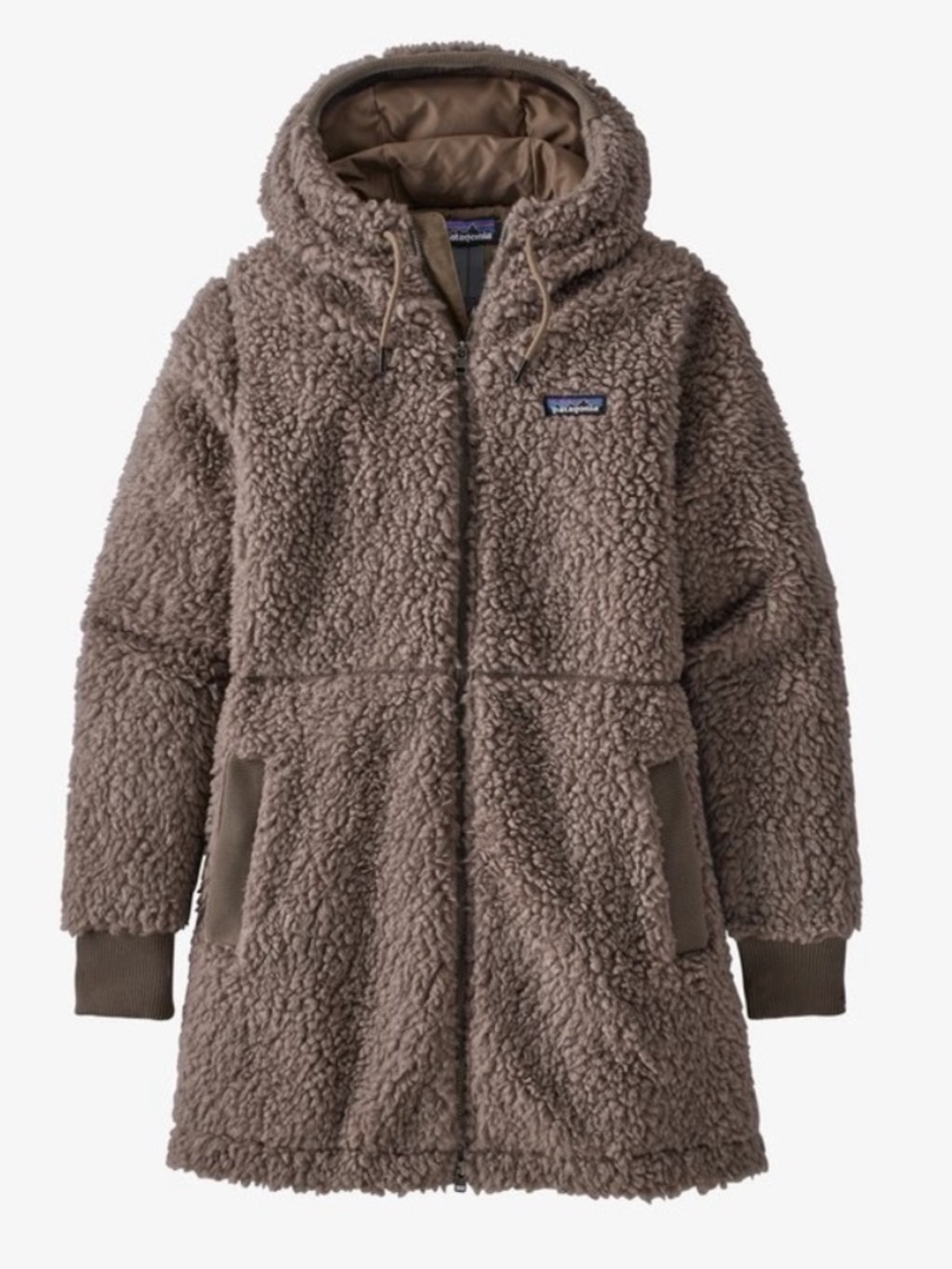 Patagonia Women's DUSTY MESA PARKA Long Fleece Jacket Furry Taupe Size XS
